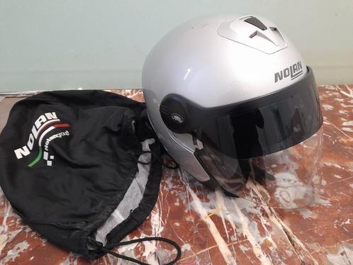 Nolan klassieke N-com motorhelm maat M 1360g, Fietsen en Brommers, Brommerhelmen, Zo goed als nieuw, Ophalen of Verzenden