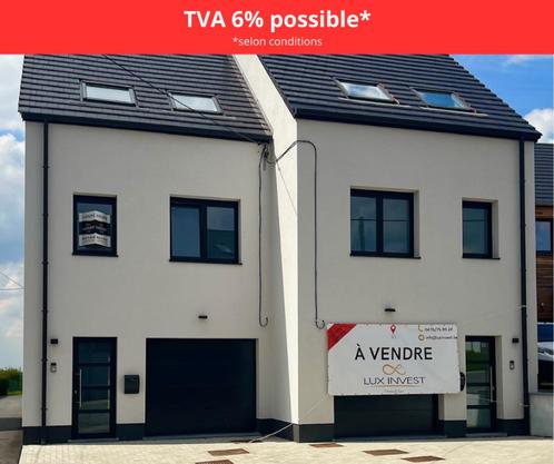 Maison neuve avec garage 6% TVA possible, Immo, Huizen en Appartementen te koop, Provincie Namen, tot 200 m², Twee onder één kap