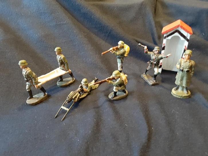 WW2 Petits soldats Allemands, Antiek en Kunst, Antiek | Speelgoed, Ophalen of Verzenden