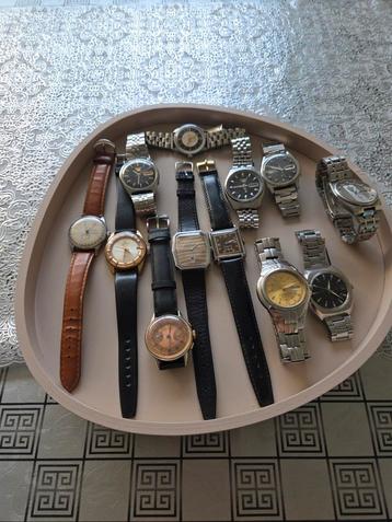Lot van 12 heren horloges, Enlèvement ou Envoi, Comme neuf