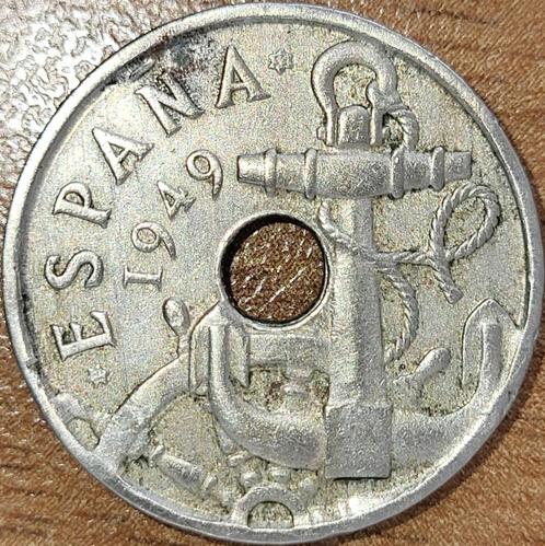 SPANJE 50 centimos 1949 CAL#107 KM#777 EF, Postzegels en Munten, Munten | Europa | Niet-Euromunten, Losse munt, Overige landen