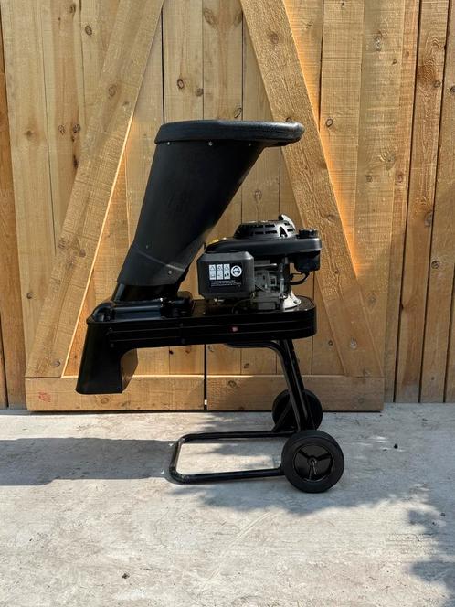 Broyeur de Branches PowerPlus 5.0CH, Tuin en Terras, Hakselaars, Zo goed als nieuw, Benzine, Met opvangzak, Ophalen