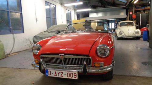 MGB Roadster 1973, Auto's, MG, Bedrijf, Lederen bekleding, Benzine, Cabriolet, 2 deurs, Handgeschakeld, Rood, Beige, Leder, Achterwielaandrijving