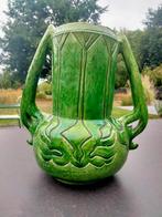 Antiek Art Nouveau Jugendstil Vlaams aardewerk vaas, Ophalen of Verzenden