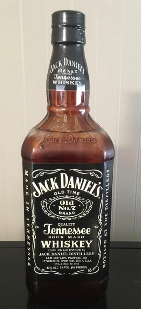 Jack Daniels : Display bottle 1L, Verzamelen, Glas en Drinkglazen, Zo goed als nieuw, Overige typen, Ophalen