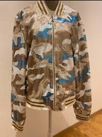 Glitter bomber jacket, Ophalen, Zo goed als nieuw, Maat 42/44 (L), Wit