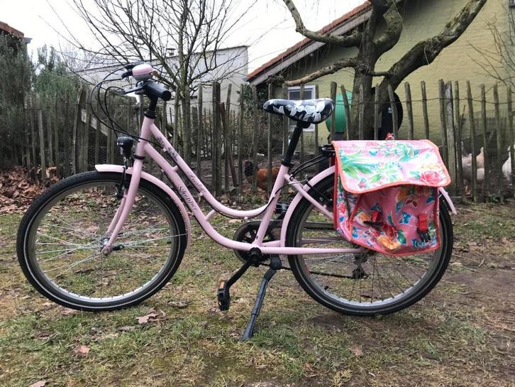 Meisjesfiets Prestige Shopper 24 inch roze, Vélos & Vélomoteurs, Vélos | Filles, Utilisé, 24 pouces, Vitesses, Enlèvement