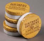Ointment anti gas n2 potjes wo2 Brits gasmasker BEF 1940, Ophalen of Verzenden