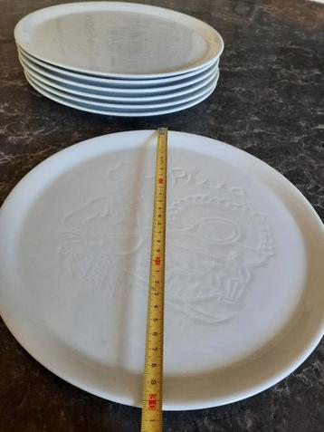 7 pizzaborden Güral porselein 30cm beschikbaar voor biedingen