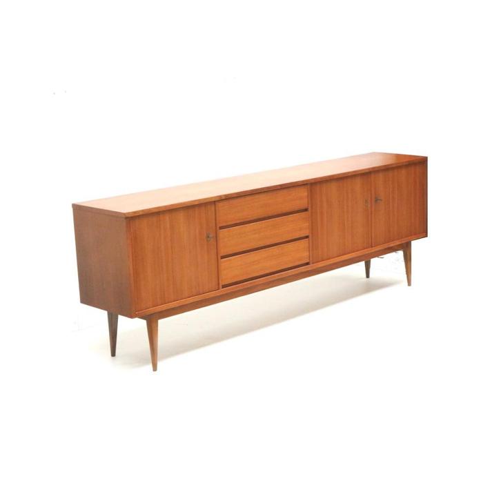 Vintage design dressoir jaren '60 '70 retro midcentury kast, Huis en Inrichting, Kasten | Dressoirs, Verzenden
