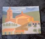 Aquarel Maneru Espana dooir Van Broeck (Henri Lenaerts 1923-, Antiek en Kunst, Kunst | Etsen en Gravures, Ophalen of Verzenden
