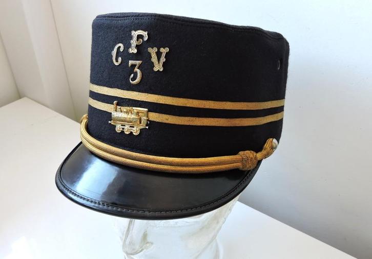 KEPI CHEMIN DE FER DES 3 VALLEES, Verzamelen, Spoorwegen en Tram, Overige soorten, Ophalen of Verzenden