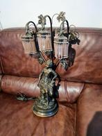❤Mooie Lamp Bronzen patina ,gesigneerd Ferror, Antiek en Kunst, Ophalen of Verzenden