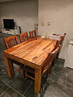 Eettafel 6 persoon in nette staat, Huis en Inrichting, Tafels | Eettafels, 50 tot 100 cm, Zo goed als nieuw, Vijf personen of meer