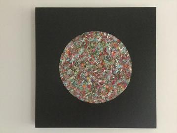 Schilderij: "AFTERGLOW". 50/50/4 cm. beschikbaar voor biedingen