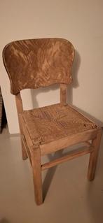 Gezandstraalde Vintage Stoelen, Ophalen, Riet of Rotan, Gebruikt, Jaren 50