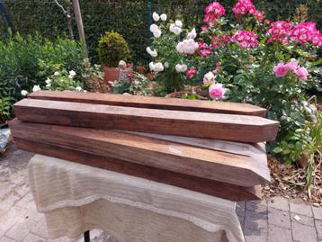 Houten (tropisch hardhout Okan) vierkante palen: 6,2x6,2x90 beschikbaar voor biedingen