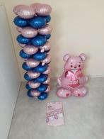 Ballon beer en ballonnentoren en slinger met beertjes, Kinderen en Baby's, Kraamcadeaus en Geboorteborden, Ophalen, Zo goed als nieuw