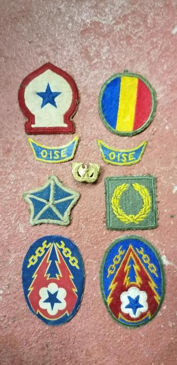 Lot insigne ecusson patch militaire US Américaine WW2 ETO OI