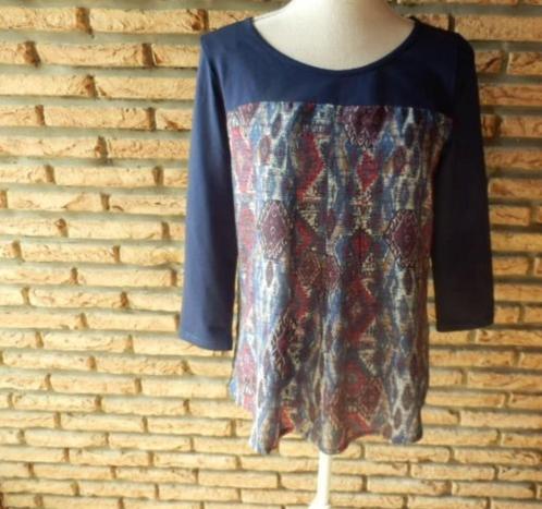 (12) - blouse femme t.38 bleue, Kleding | Dames, Blouses en Tunieken, Zo goed als nieuw, Maat 38/40 (M), Blauw, Ophalen of Verzenden