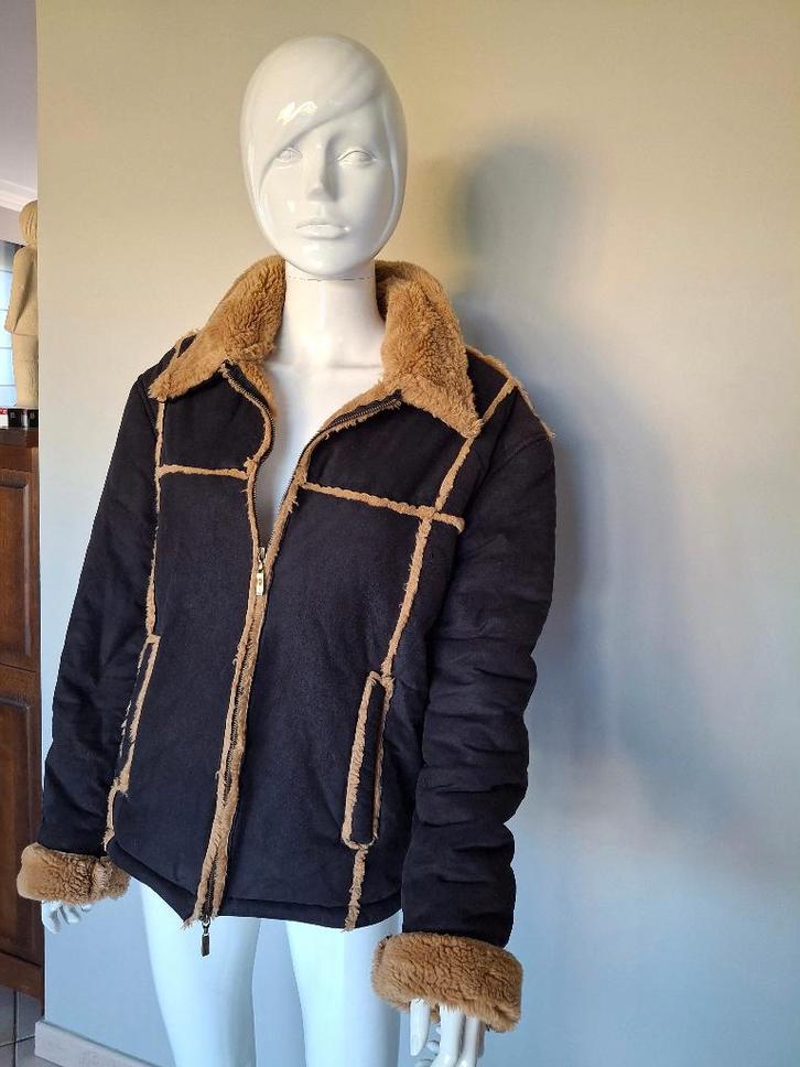 Prachtig daim / pels jasje, Kleding | Dames, Jasjes, Kostuums en Pakken, Jasje, Ophalen