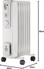 Compacte elektrische olieradiator – NIEUW in doos!, Doe-het-zelf en Bouw, Verwarming en Radiatoren, 30 tot 80 cm, Radiator, Nieuw