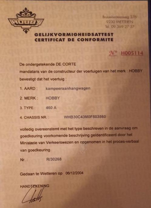 Caravan HOBBY, Caravans en Kamperen, Caravans, Particulier, tot en met 4, 1000 - 1250 kg, Rondzit, Hobby, Frans bed, Omvormbare zithoek