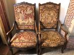 Lot de 2 fauteuils - Tapisserie Napoléon III - 19e siècle