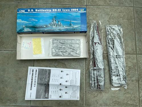 Trumpeter 05701, 1/700 U.S. Battleship BB 61 Iowa, Hobby & Loisirs créatifs, Modélisme | Avions & Hélicoptères, Comme neuf, Avion