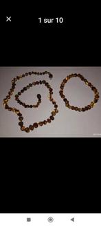 Litouwse amberset ketting+armband, Ophalen of Verzenden, Nieuw, Steen of Mineraal, Met edelsteen