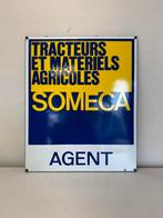 SOMECA emaille reclamebord, Ophalen of Verzenden