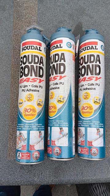 3 bussen Soudal Soudabond Easy (Click & Fix) beschikbaar voor biedingen
