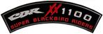 Biker patch XL Honda CBR 1100 XX Super Blackbird Riders, Nieuw