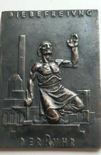 Bronzen plaat van Essen (A.O. Holub) 1925, Ophalen of Verzenden