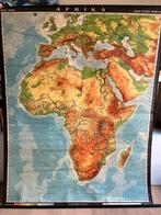 Schoolkaart Afrika - Haack-Painke - natuurk - 195/160 cm, Antiek en Kunst, Antiek | Schoolplaten, Aardrijkskunde, Ophalen