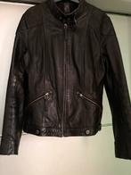 Veste en cuir véritable femme noir, Comme neuf, Noir, Taille 42/44 (L), Enlèvement ou Envoi