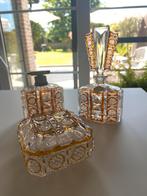 Kristallen art deco parfum set, Antiek en Kunst, Ophalen of Verzenden