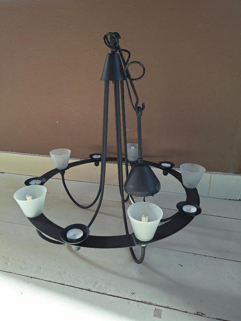 Suspension luminaire retro, Maison & Meubles, Lampes | Suspensions, 75 cm ou plus, Verre, Retro-art deco, Enlèvement