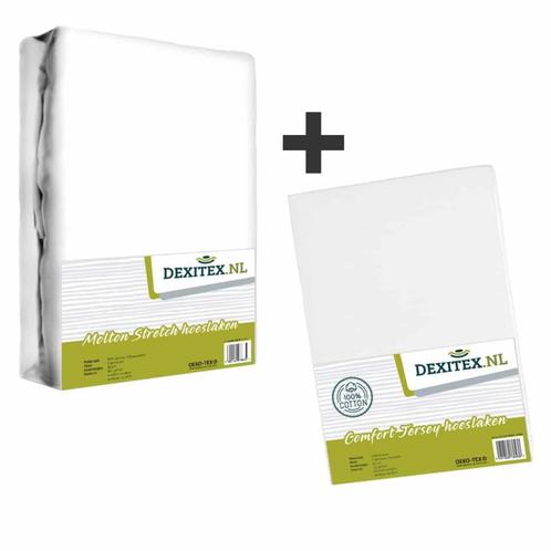 Textielpakket Frans bed - 1 hoeslaken en 1 molton - rechts -, Caravans en Kamperen, Caravanaccessoires
