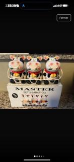 Set de 3 pots en forme de vache +panier de support NEUF, Antiquités & Art, Enlèvement