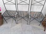 smeedyzeren stoelen, Huis en Inrichting, Stoelen, Ophalen of Verzenden, Zwart
