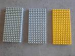 Lego vroegere grondplaten, geel en grijs 10 x 20, Ophalen of Verzenden, Lego