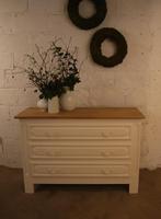 MOOIE MASSIEF EIKEN 3 LADEN KAST, Huis en Inrichting, Kasten | Ladekasten, Ophalen, Gebruikt, 100 tot 150 cm, Eikenhout