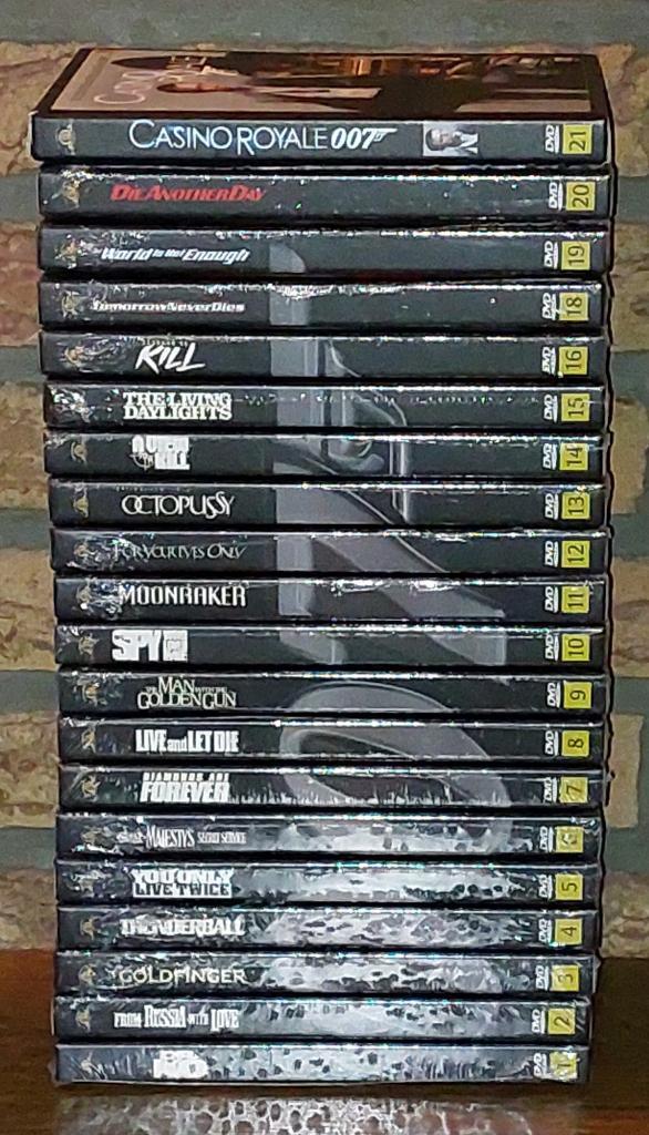 Nieuw - 20 Dvd's J Bond Nrs 1 tem 21 -nr 17 ontbreekt, Cd's en Dvd's, Dvd's | Actie, Nieuw in verpakking, Actie, Vanaf 12 jaar