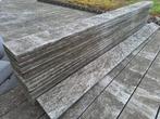 Hardhouten planken met bevestigingslatten (+/-22m²), Ophalen, Gebruikt, Planken, Hardhout