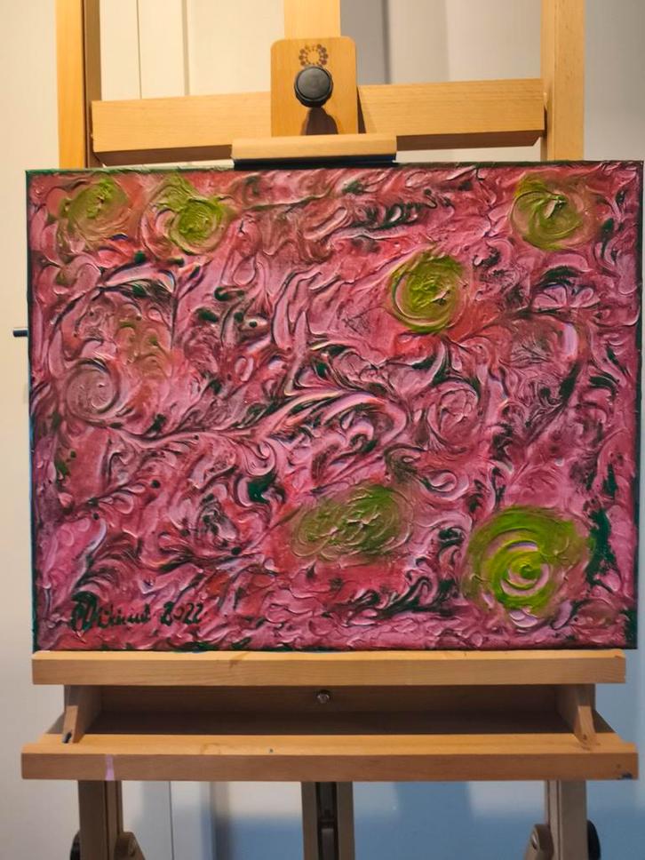 "Baroque garden" A.Nikiciuk, Antiek en Kunst, Kunst | Schilderijen | Abstract, Ophalen