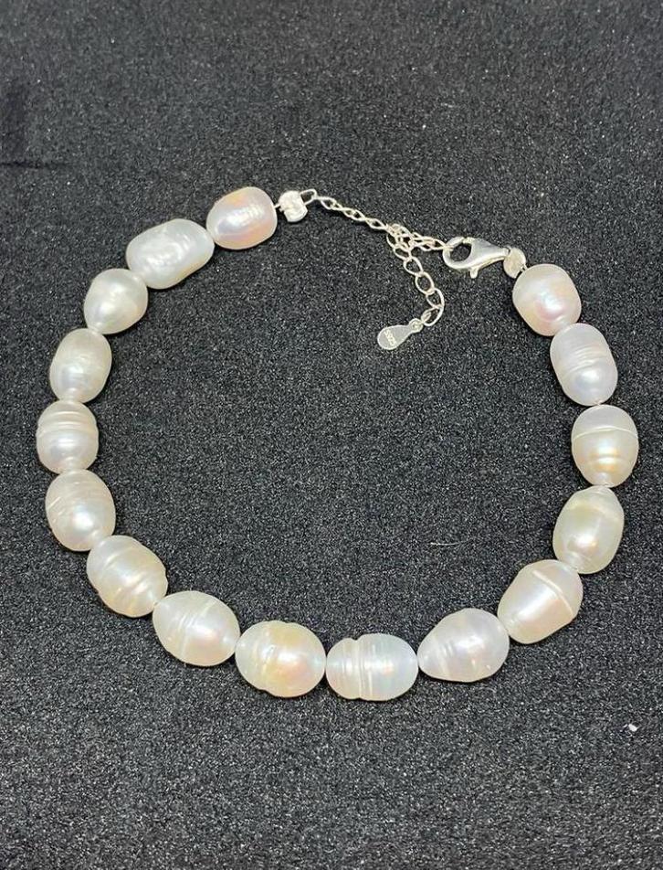 Prachtige armband met echte parels, Handtassen en Accessoires, Armbanden, Nieuw, Zilver, Overige kleuren, Met edelsteen, Ophalen of Verzenden
