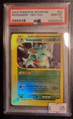 Pokemon Nidoqueen #22 Reverse holo foil - psa 10 - Skyridge, Hobby en Vrije tijd, Verzamelkaartspellen | Pokémon, Ophalen, Zo goed als nieuw