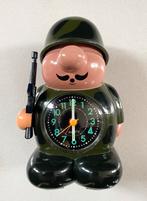Vintage soldatenwekker - Hanslin Army Soldier, Ophalen of Verzenden, Gebruikt, Analoog