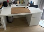 IKEA bureau wit, Huis en Inrichting, Bureaus, Ophalen, Zo goed als nieuw, Bureau